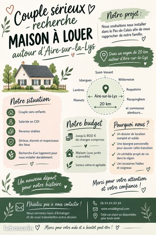 Maison à louer, 70m², Roquetoire
