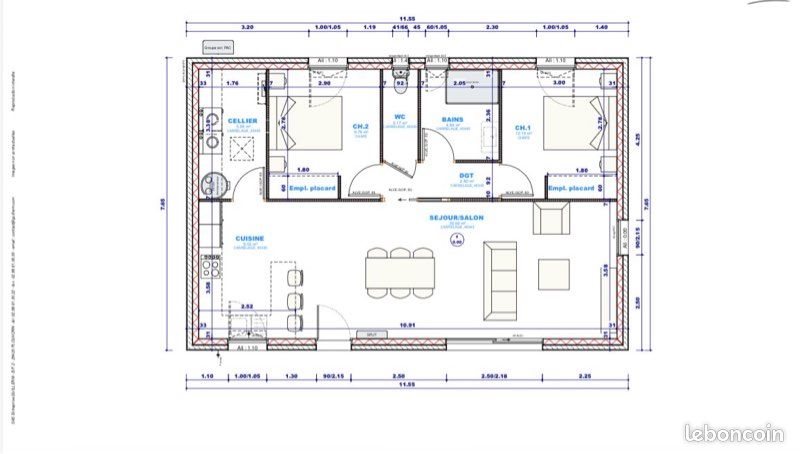 Maison à louer, 80m², Plouvorn