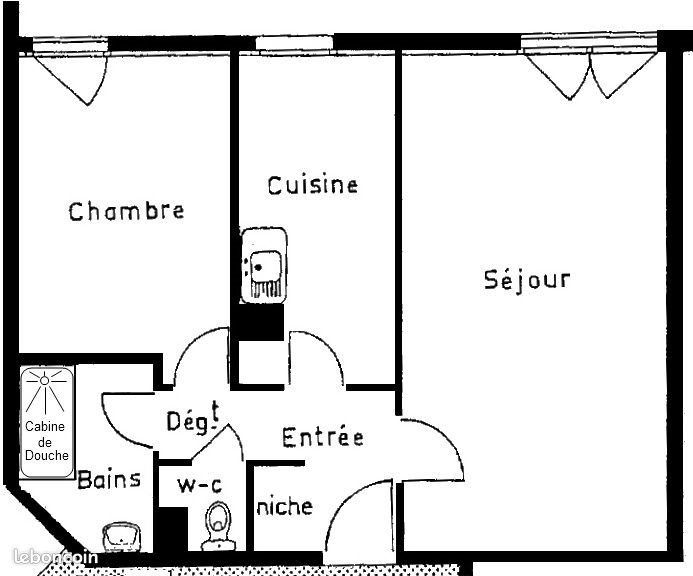 Appartement à louer, 51m², Vandoeuvre-lès-Nancy