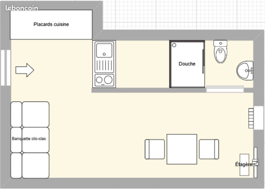 Appartement à louer, 18m², Annecy