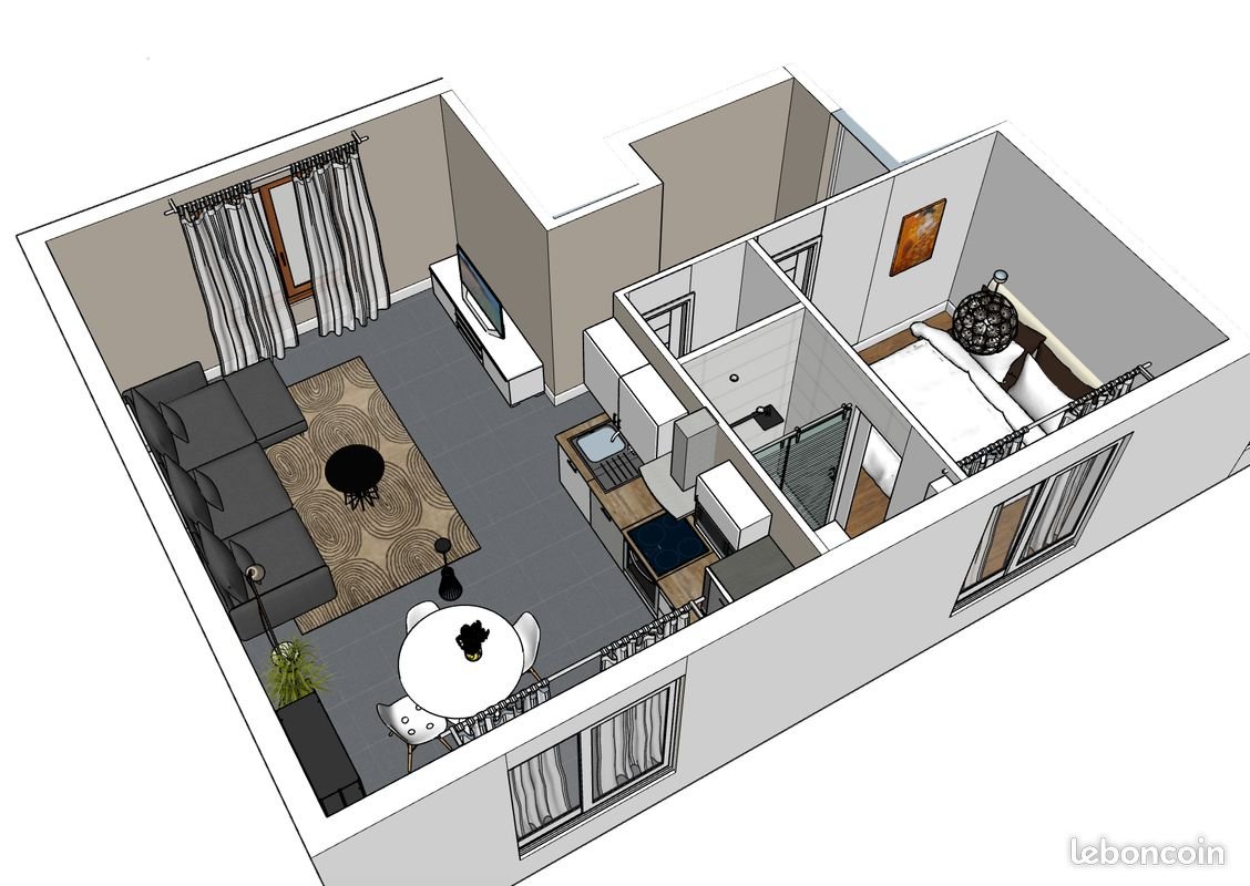 Appartement à louer, 39m², Milly-la-Forêt