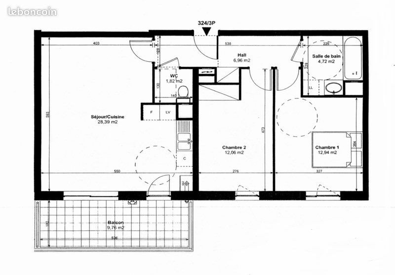 Appartement à vendre, 67m², Holtzheim