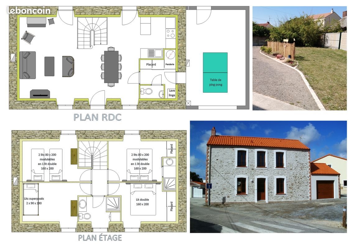 Maison à louer, 100m², Pornic