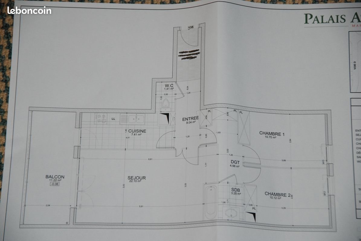 Appartement à louer, 68m², Massy