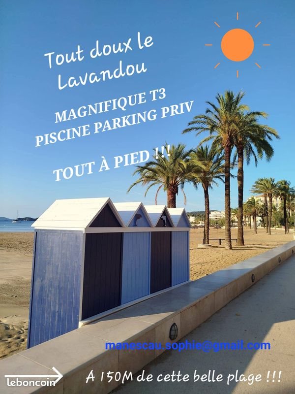 Appartement à louer, 65m², Le Lavandou