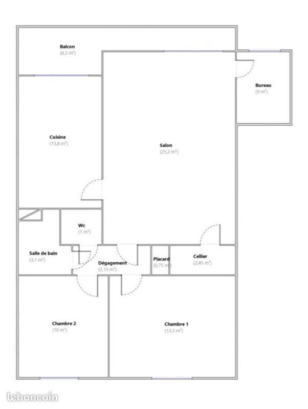 Appartement à vendre, 80m², Marseille 12ème