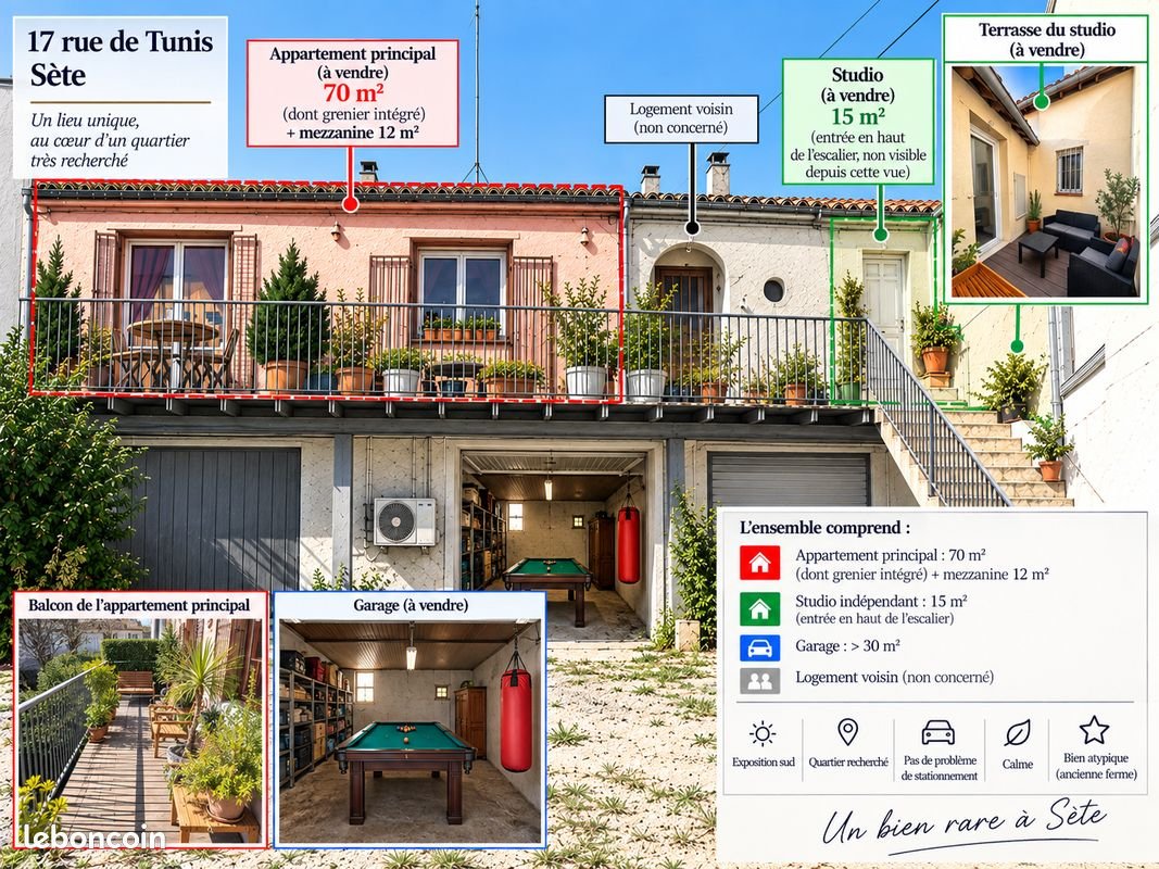 Appartement à vendre, 115m², Sète