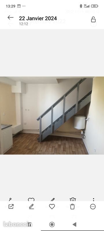 Appartement à louer, 20m², Loos