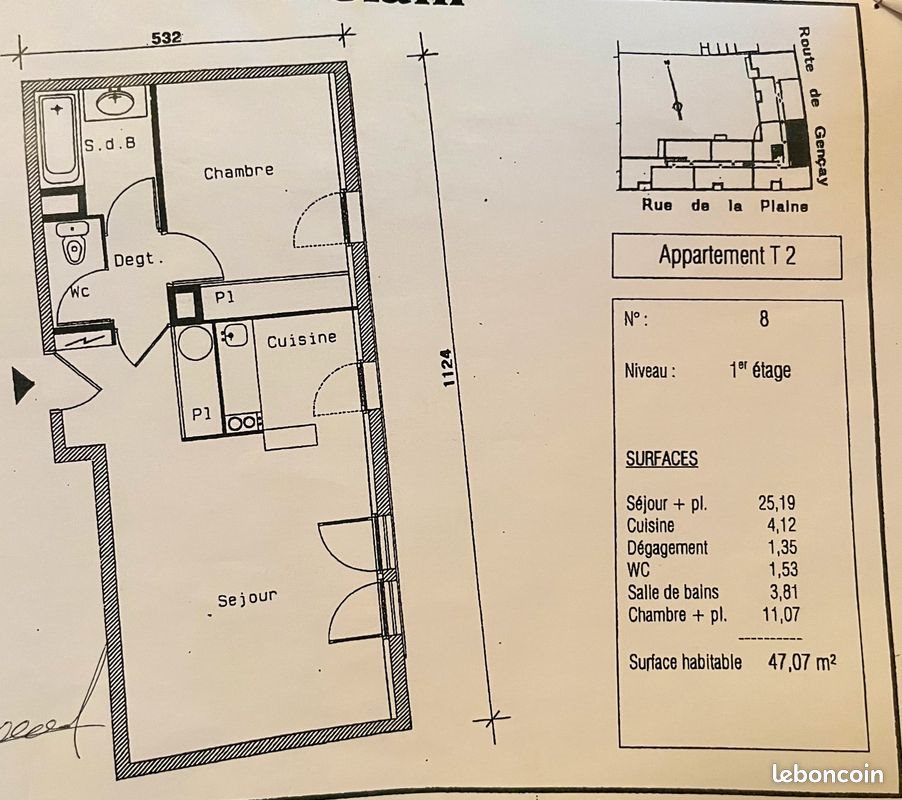 Appartement à louer, 47m², Poitiers