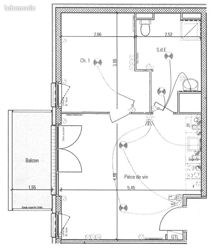 Appartement à louer, 45m², Nantes
