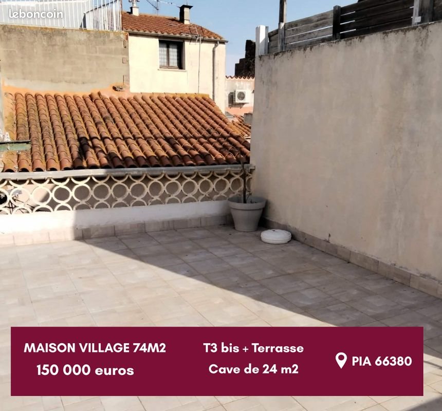 Maison à vendre, 74m², Pia