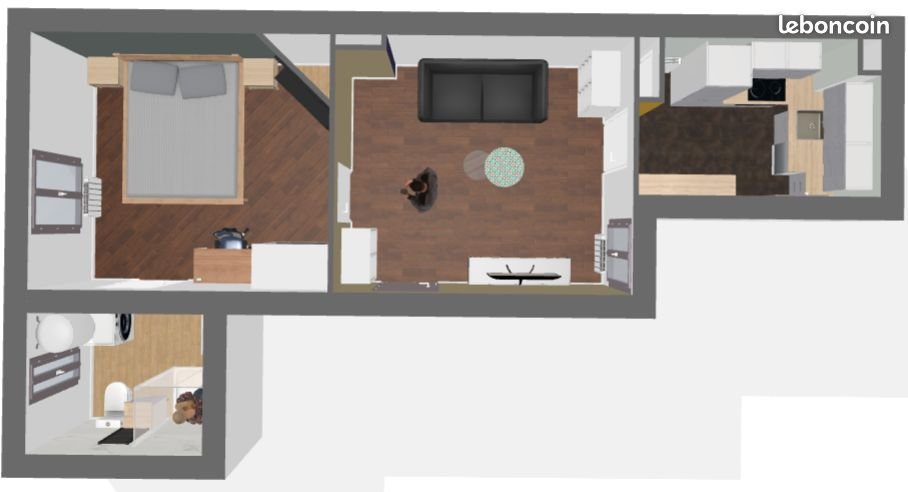 Appartement à louer, 35m², Tours