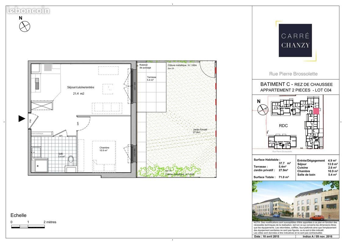 Appartement à louer, 37m², Chartres