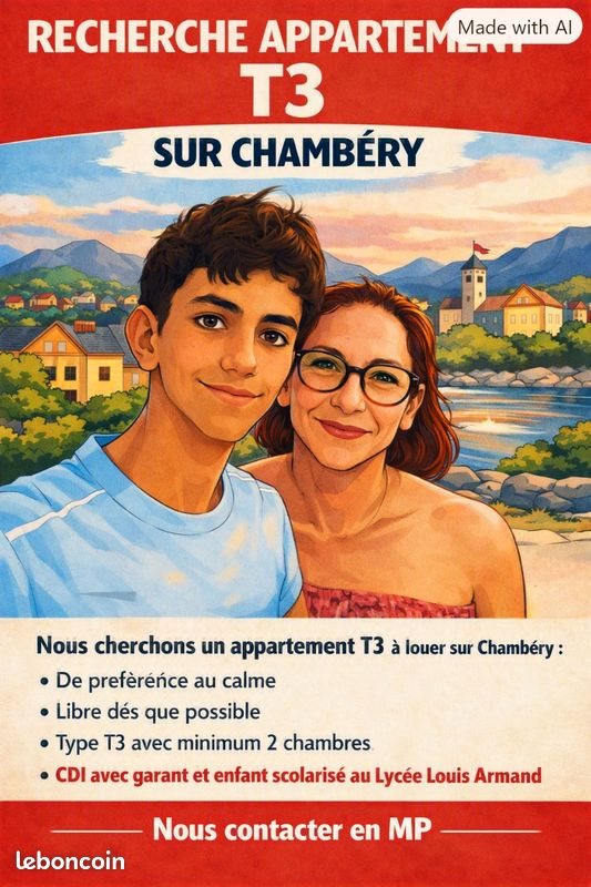Appartement à louer, 70m², Chambéry
