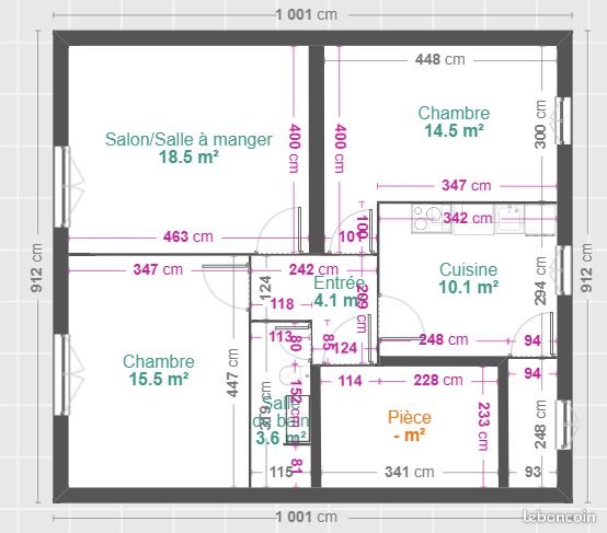 Appartement à louer, 69m², Valence