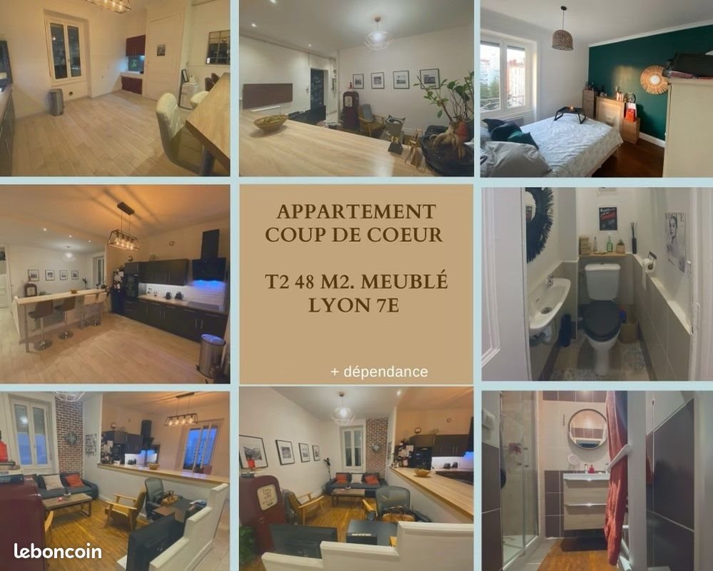 Appartement à louer, 48m², Lyon 7ème