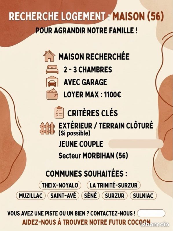 Maison à louer, 100m², Surzur