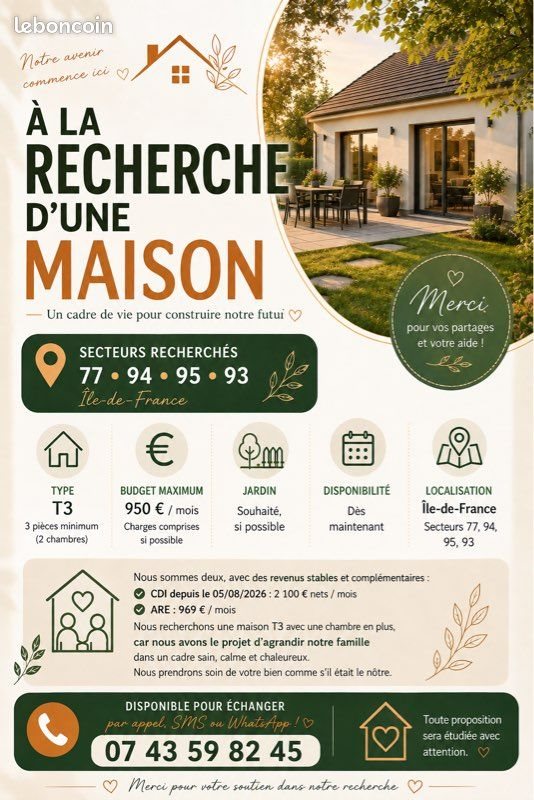 Appartement à louer, 40m², Le Bourget