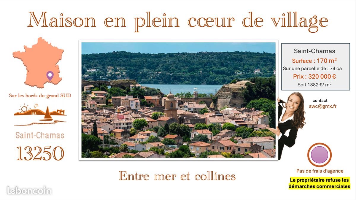 Maison à vendre, 170m², Saint-Chamas