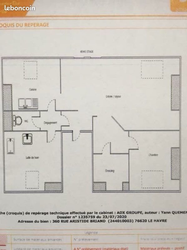 Appartement à louer, 51m², Le Havre