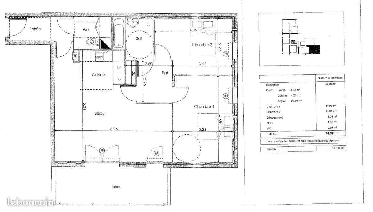 Appartement à vendre, 75m², Istres