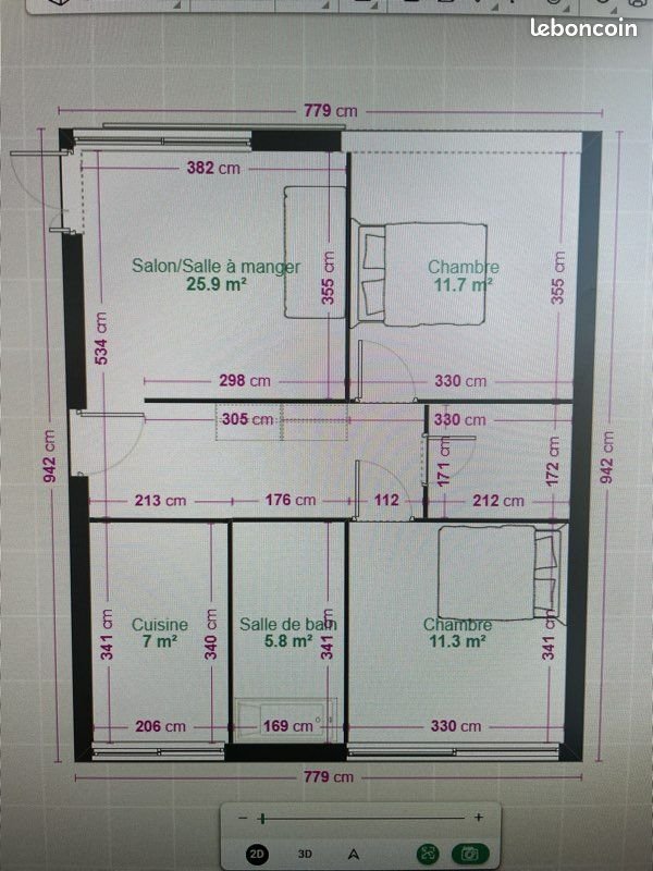 Appartement à vendre, 76m², La Courneuve