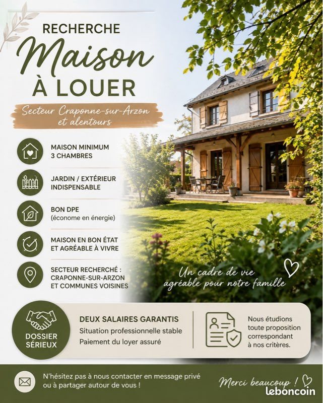 Maison à louer, 80m², Craponne-sur-Arzon