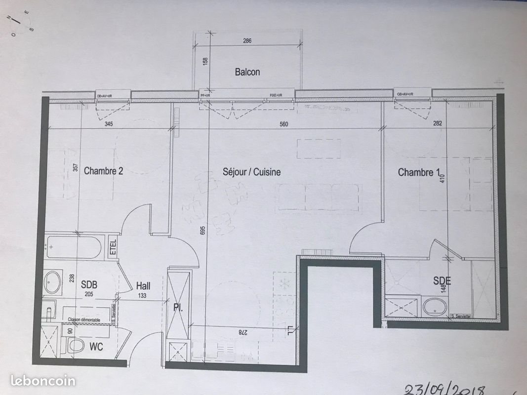 Appartement à vendre, 74m², Wambrechies