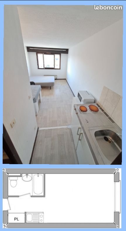 Appartement à louer, 22m², Laxou