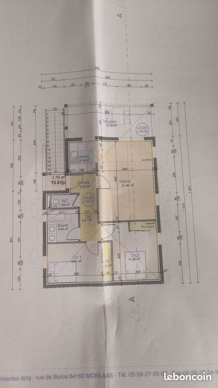 Appartement à louer, 75m², Morlaàs