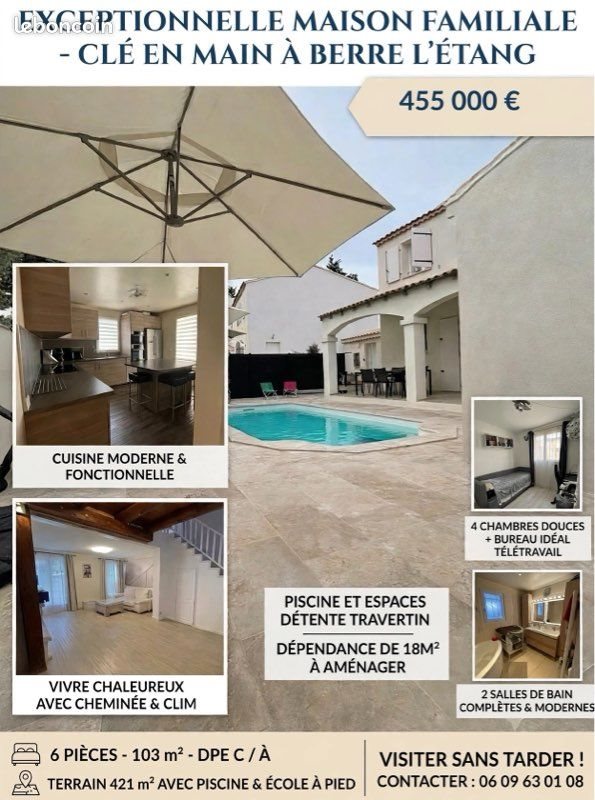 Maison à vendre, 103m², Berre-l'Étang