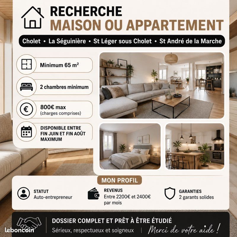 Appartement à louer, 65m², Cholet