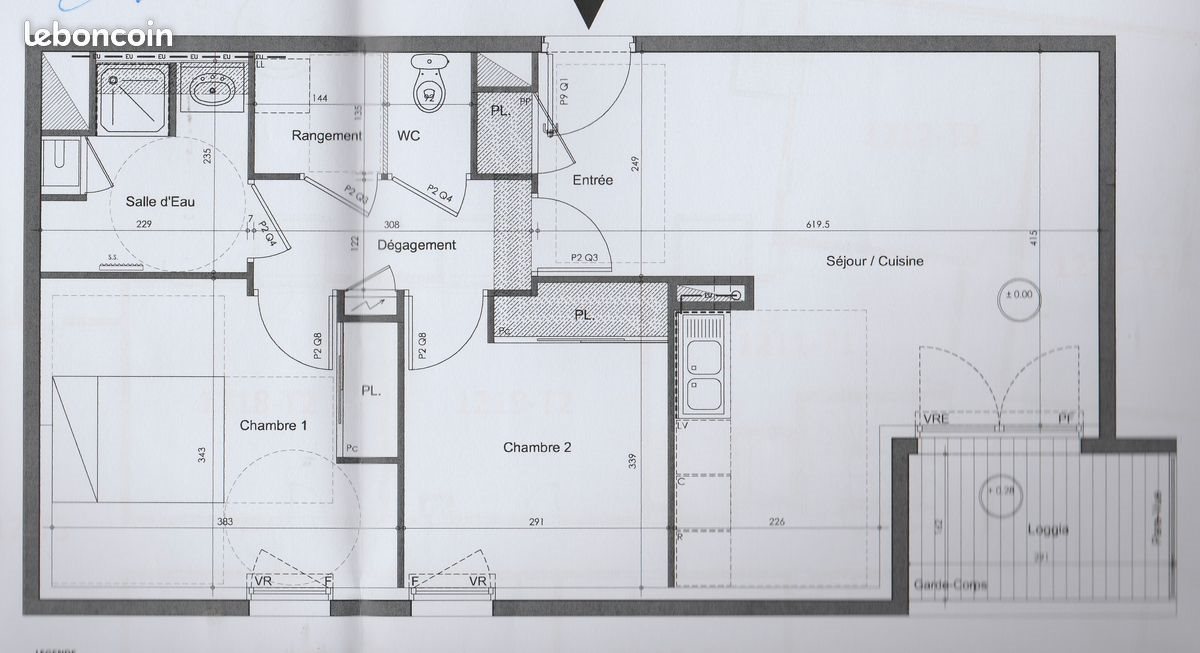 Appartement à louer, 62m², Saint-Herblain