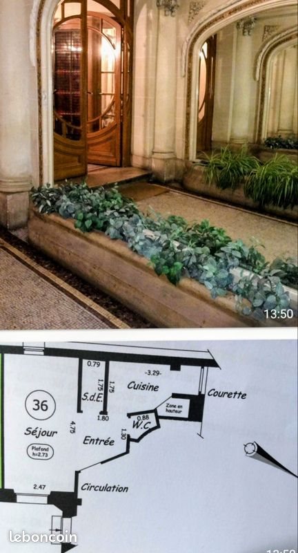 Appartement à louer, 23m², Paris 13ème