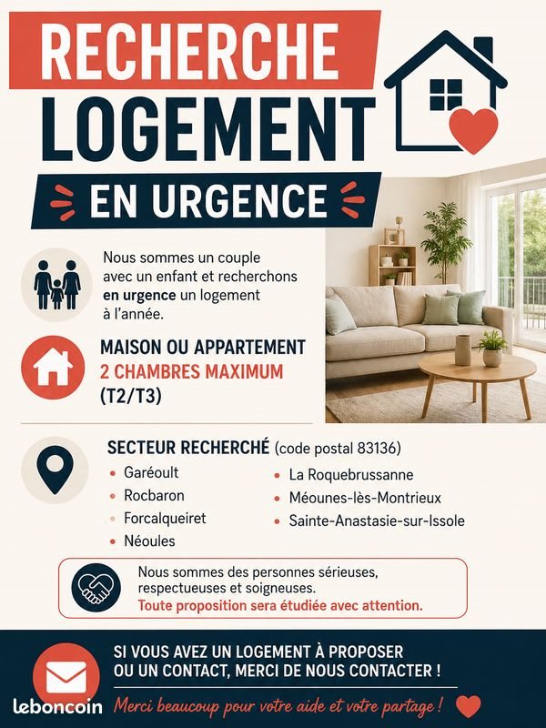 Maison à louer, 50m², Rocbaron