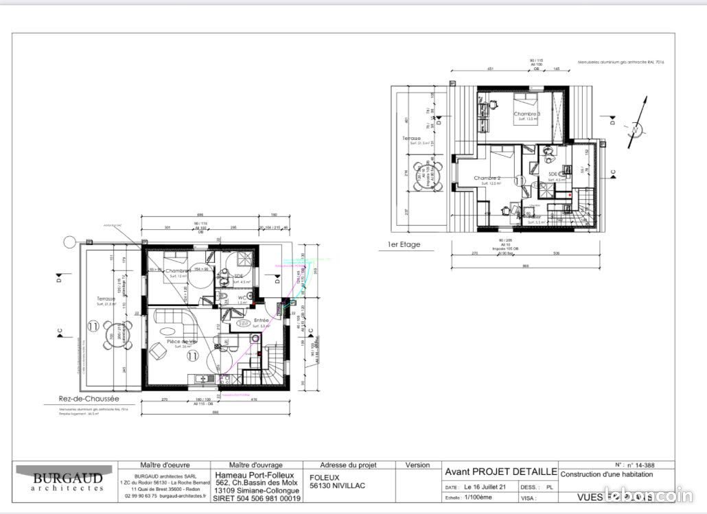 Maison à vendre, 84m², Nivillac