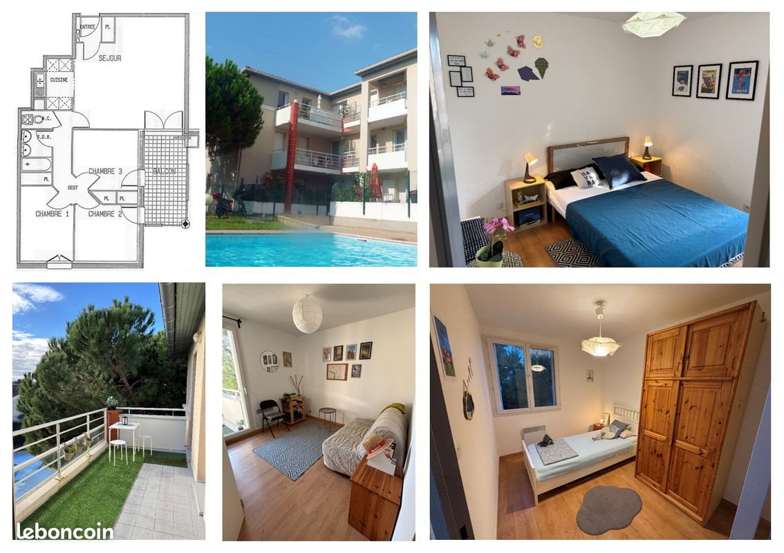Appartement à louer, 68m², Blagnac