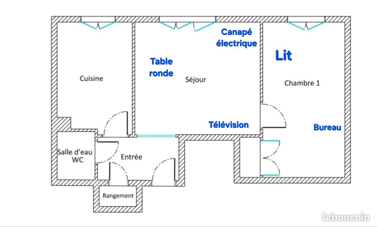 Appartement à louer, 45m², Saint-Étienne