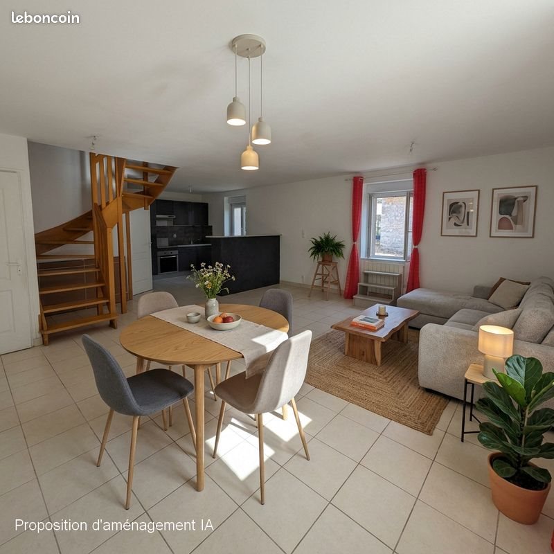 Maison à louer, 70m², Mehun-sur-Yèvre