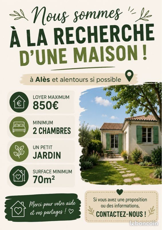 Maison à louer, 70m², Alès