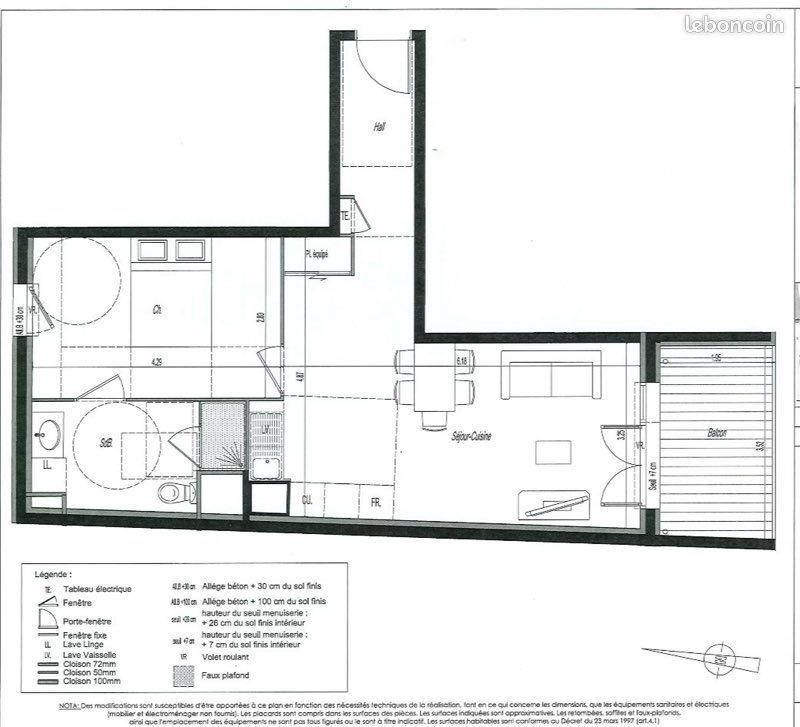 Appartement à louer, 46m², Villeurbanne
