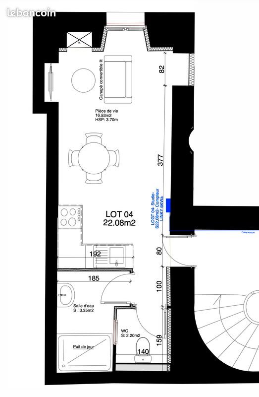 Appartement à vendre, 22m², Auch