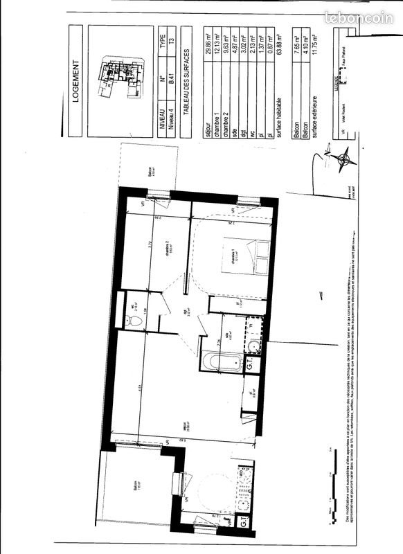 Appartement à louer, 64m², Orléans