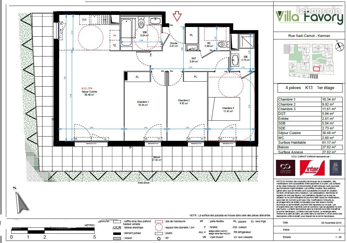 Appartement à louer, 81m², Aubervilliers