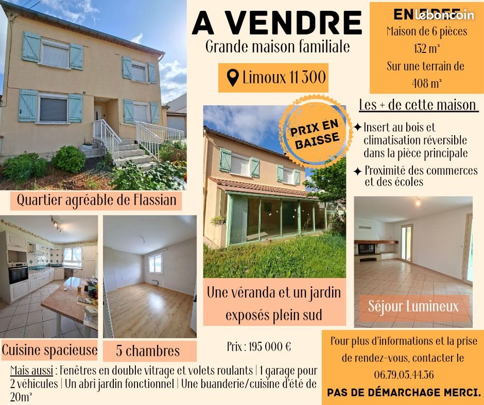 Maison à vendre, 132m², Limoux