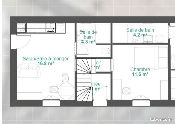 Appartement à louer, 43m², Troyes
