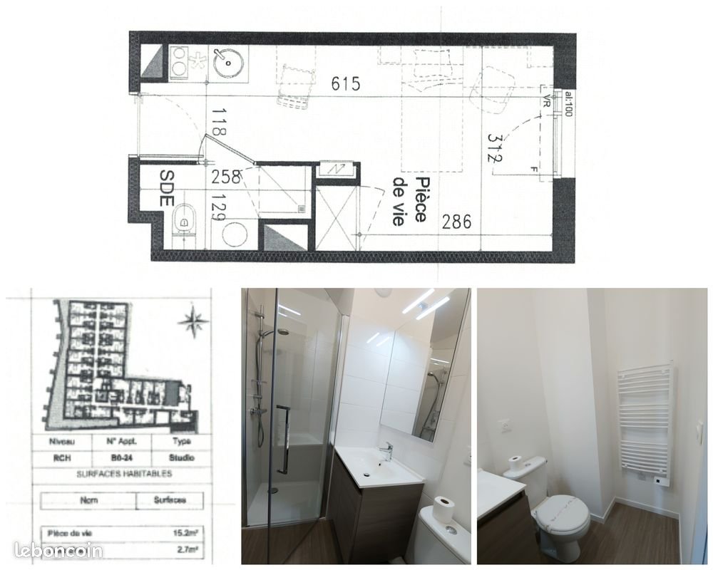Appartement à louer, 18m², Toulouse
