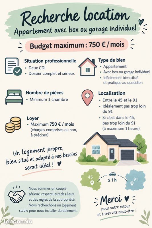 Appartement à louer, 50m², Saint-Michel-sur-Orge