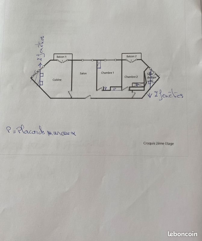 Appartement à vendre, 61m², Ville-la-Grand