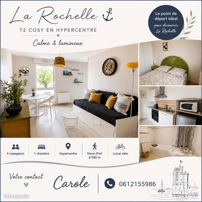 Appartement à louer, 37m², La Rochelle